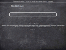 Tablet Screenshot of lesamatrices.net